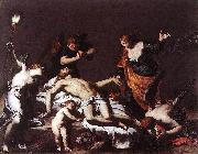 Alessandro Turchi The Lamentation over the Dead Christ oil on canvas